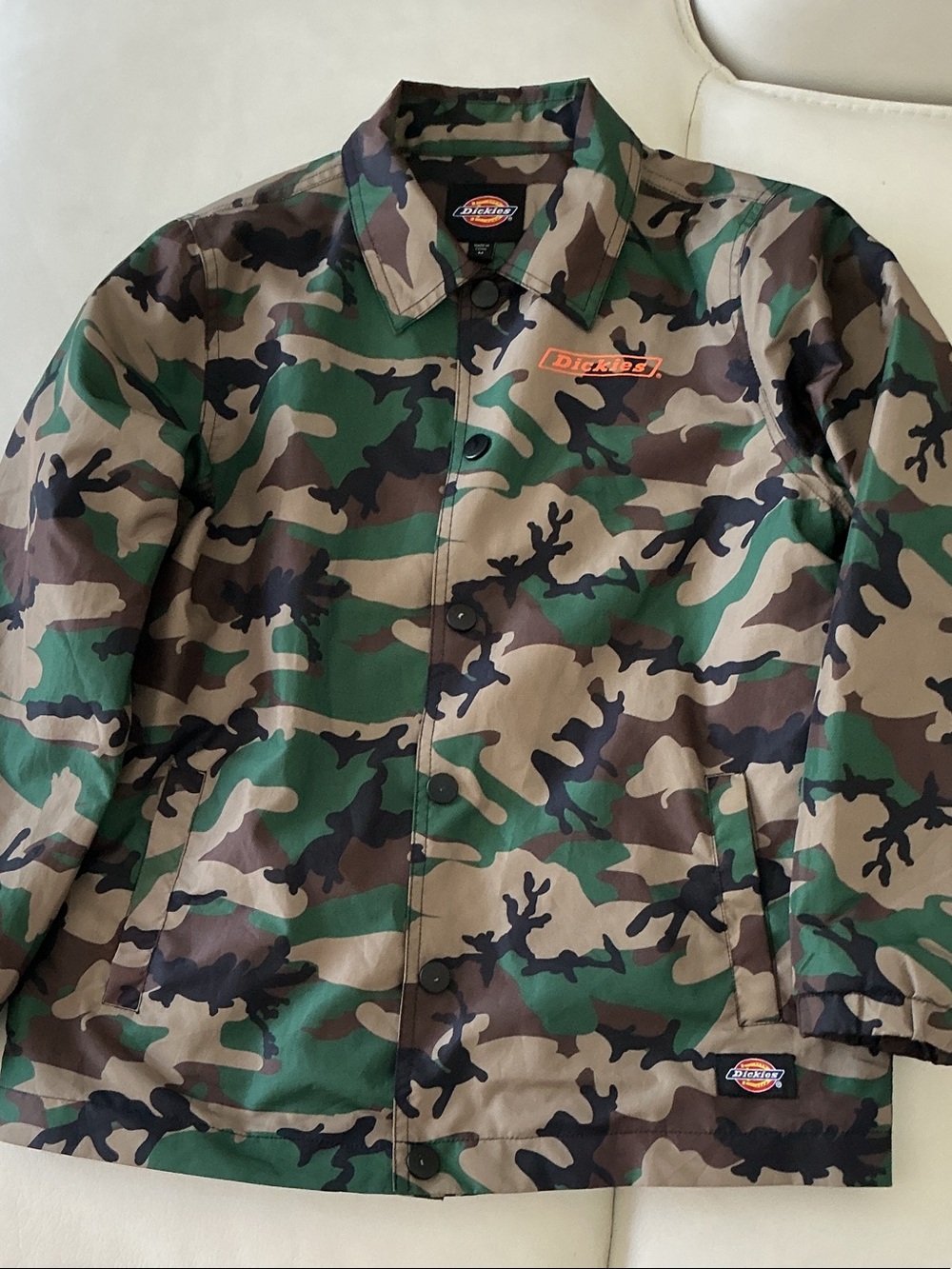 Dickies - Woodland Camo Windbreaker Jacket - Green/Brown/Black